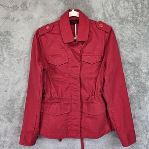 Talbots Women's Red Utility Jacket Size M